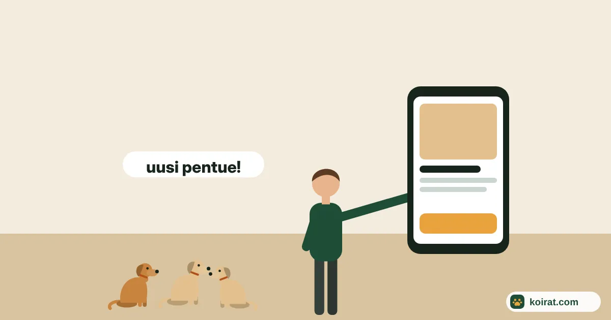 Koiran tai pentueen myynti-ilmoitus – ohje myyjälle