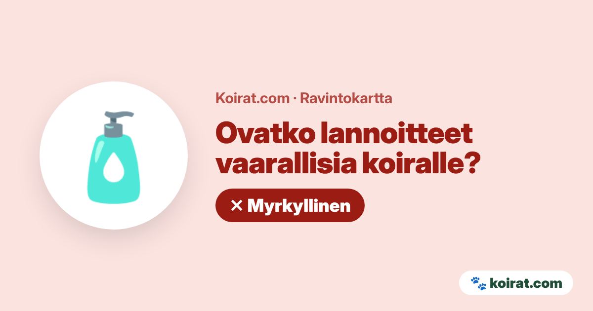 Ovatko lannoitteet vaarallisia koiralle? Kyllä, myrkyllinen