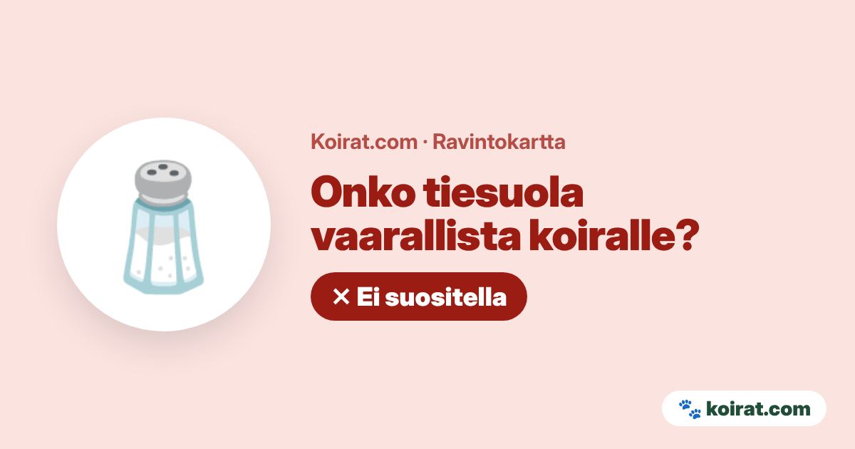 Onko tiesuola vaarallista koiralle? Vaarallinen